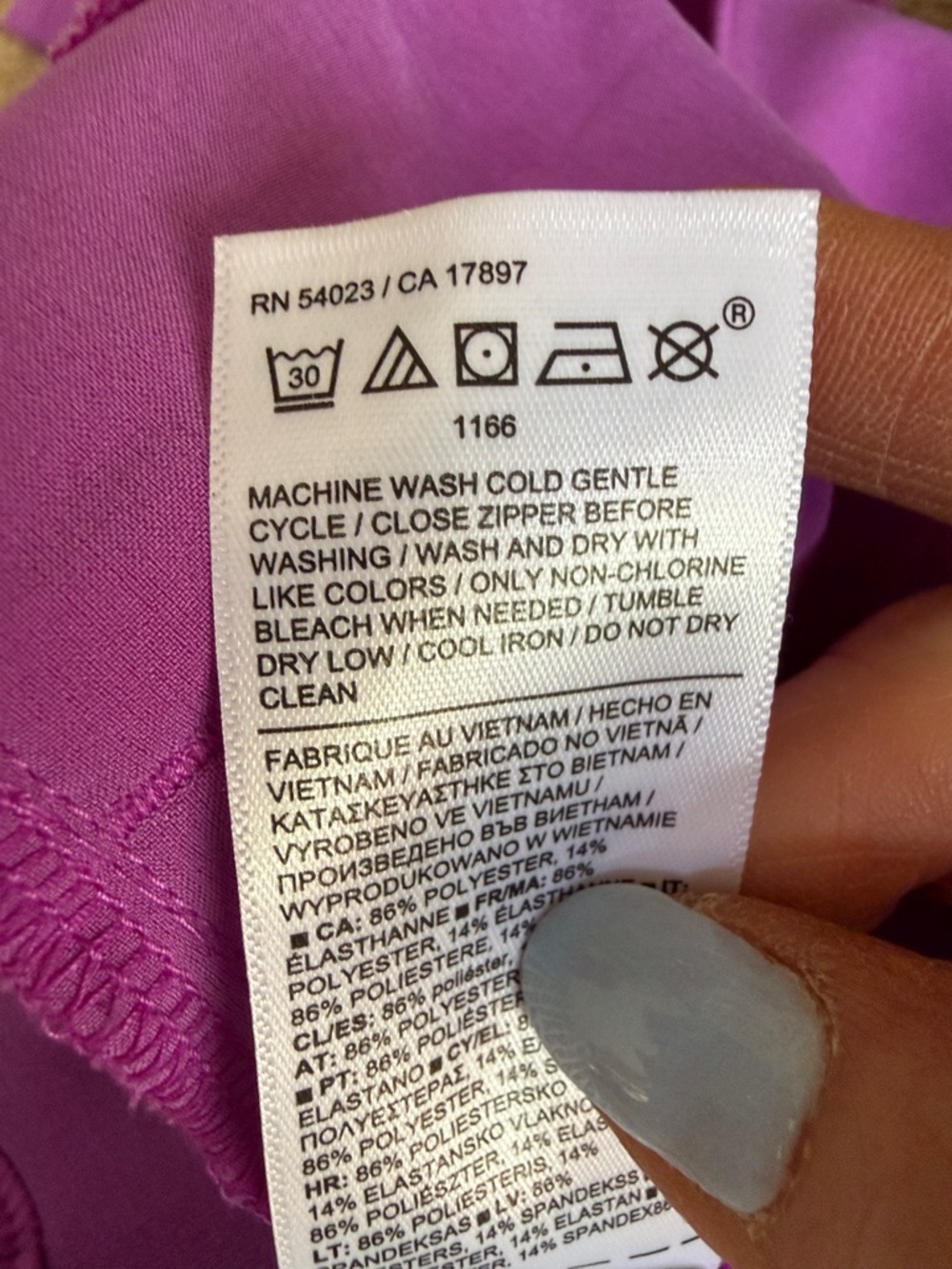 Athleta Brooklyn Heights Vienna Slim Pants Jazzy Purple High Rise Trouser Size 4 - Picture 15 of 15